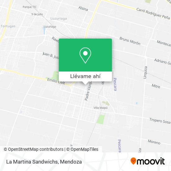 Mapa de La Martina Sandwichs