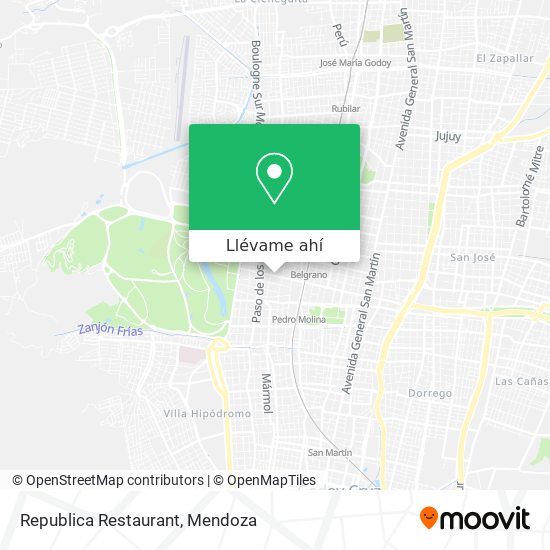 Mapa de Republica Restaurant