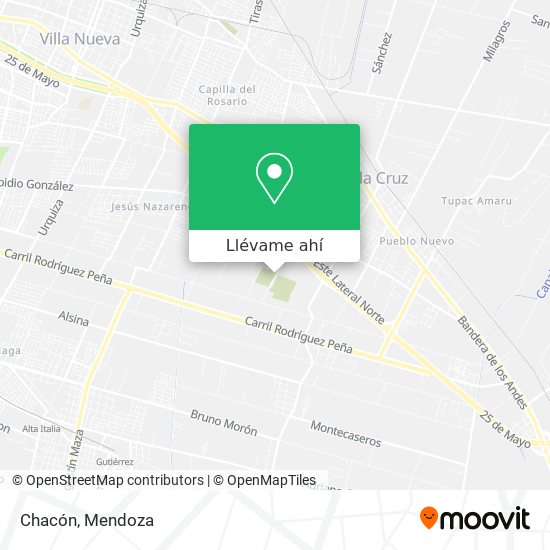 Mapa de Chacón