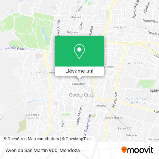 Mapa de Avenida San Martín 900