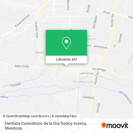 Mapa de Dentista-Consultorio de la Dra Godoy Aurora