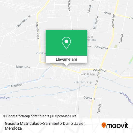 Mapa de Gasista Matriculado-Sarmiento Duilio Javier
