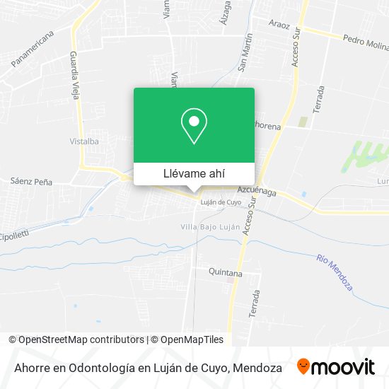 Mapa de Ahorre en Odontología en Luján de Cuyo