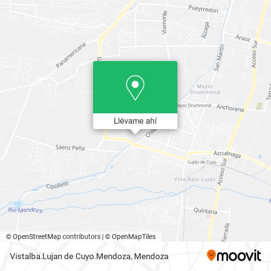 Mapa de Vistalba.Lujan de Cuyo.Mendoza