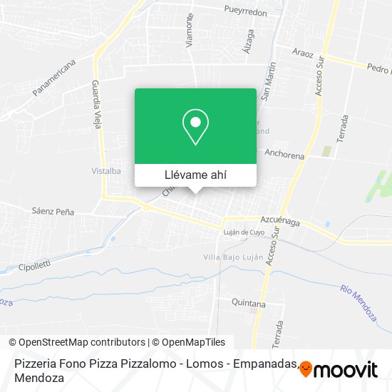Mapa de Pizzeria Fono Pizza Pizzalomo - Lomos - Empanadas