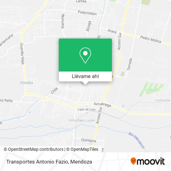 Mapa de Transportes Antonio Fazio
