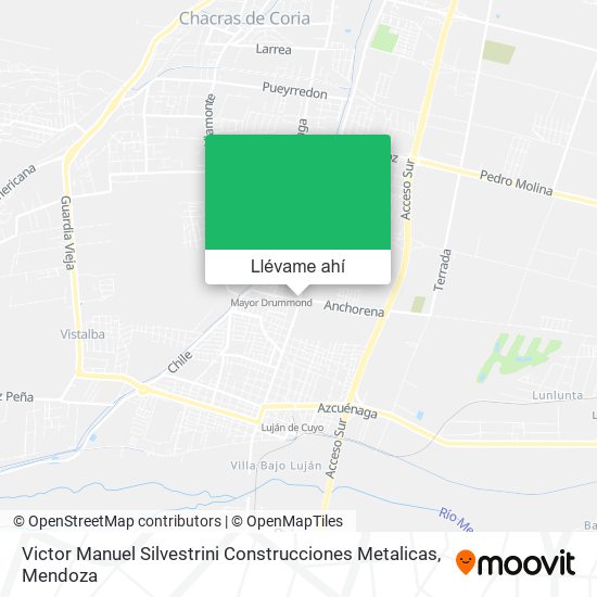 Mapa de Victor Manuel Silvestrini Construcciones Metalicas
