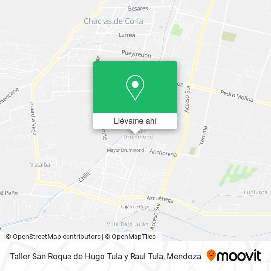 Mapa de Taller San Roque de Hugo Tula y Raul Tula
