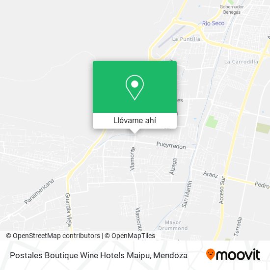Mapa de Postales Boutique Wine Hotels Maipu