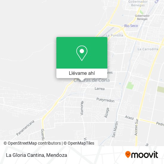 Mapa de La Gloria Cantina