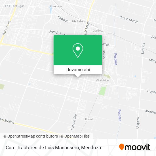 Mapa de Cam Tractores de Luis Manassero