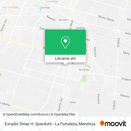 Mapa de Estadio Omar H. Sperdutti - La Fortaleza