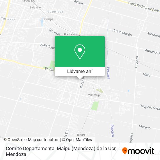 Mapa de Comité Departamental Maipú (Mendoza) de la Ucr