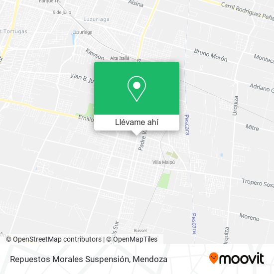 Mapa de Repuestos Morales Suspensión