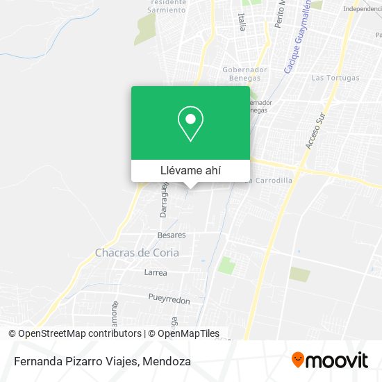 Mapa de Fernanda Pizarro Viajes
