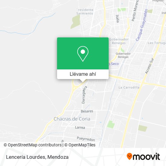 Mapa de Lencería Lourdes