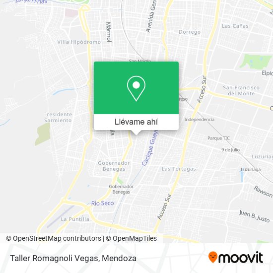 Mapa de Taller Romagnoli Vegas
