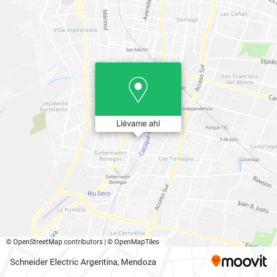 Mapa de Schneider Electric Argentina