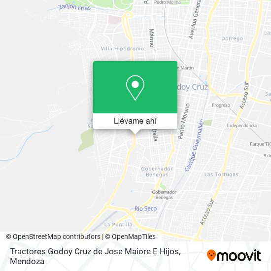 Mapa de Tractores Godoy Cruz de Jose Maiore E Hijos