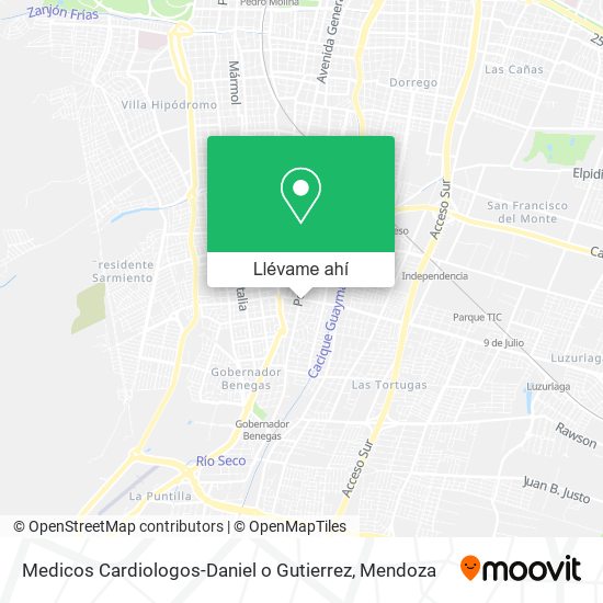 Mapa de Medicos Cardiologos-Daniel o Gutierrez