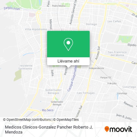 Mapa de Medicos Clinicos-Gonzalez Pancher Roberto J