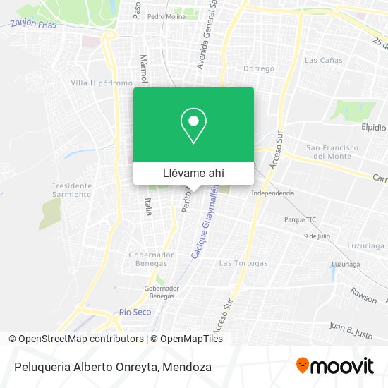 Mapa de Peluqueria Alberto Onreyta