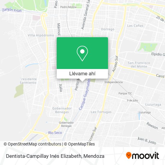 Mapa de Dentista-Campillay Inés Elizabeth