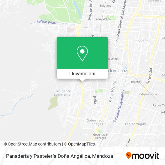 Mapa de Panadería y Pastelería Doña Angélica