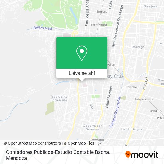 Mapa de Contadores Publicos-Estudio Contable Bacha