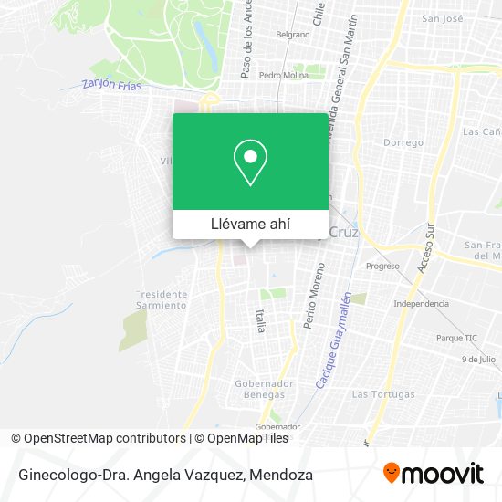 Mapa de Ginecologo-Dra. Angela Vazquez