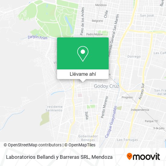 Mapa de Laboratorios Bellandi y Barreras SRL