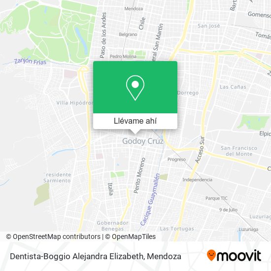 Mapa de Dentista-Boggio Alejandra Elizabeth