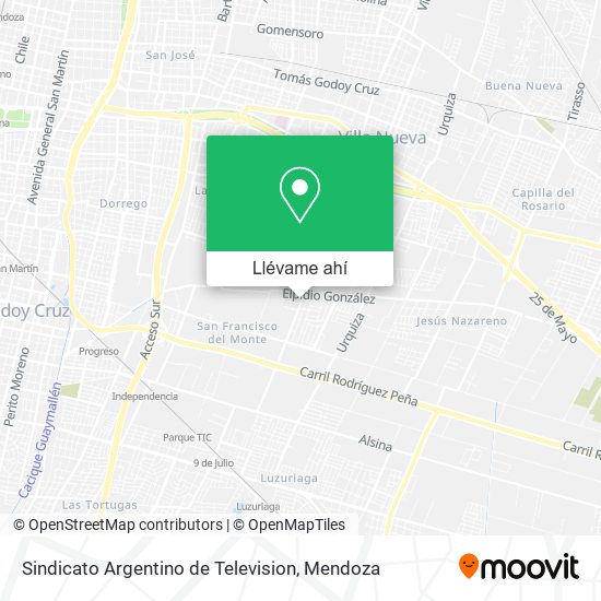 Mapa de Sindicato Argentino de Television