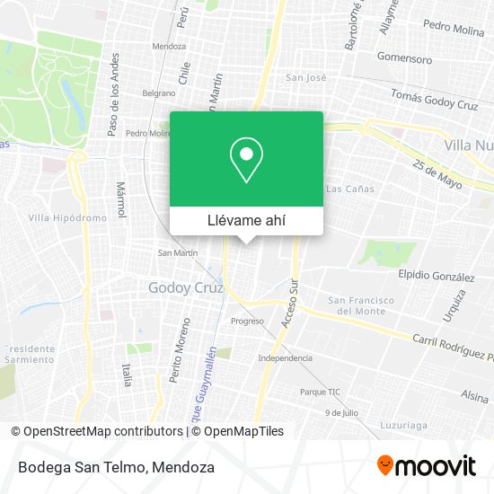 Mapa de Bodega San Telmo