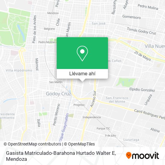 Mapa de Gasista Matriculado-Barahona Hurtado Walter E