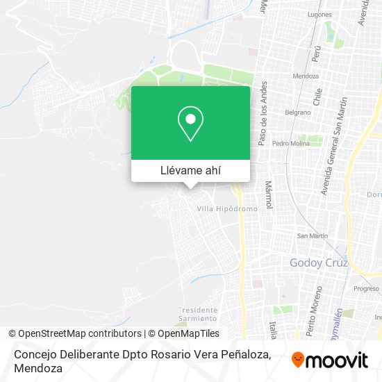 Mapa de Concejo Deliberante Dpto Rosario Vera Peñaloza