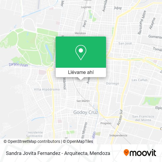 Mapa de Sandra Jovita Fernandez - Arquitecta
