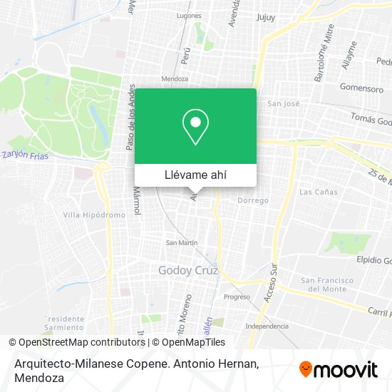 Mapa de Arquitecto-Milanese Copene. Antonio Hernan