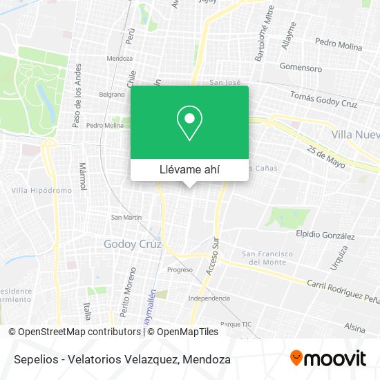 Mapa de Sepelios - Velatorios Velazquez