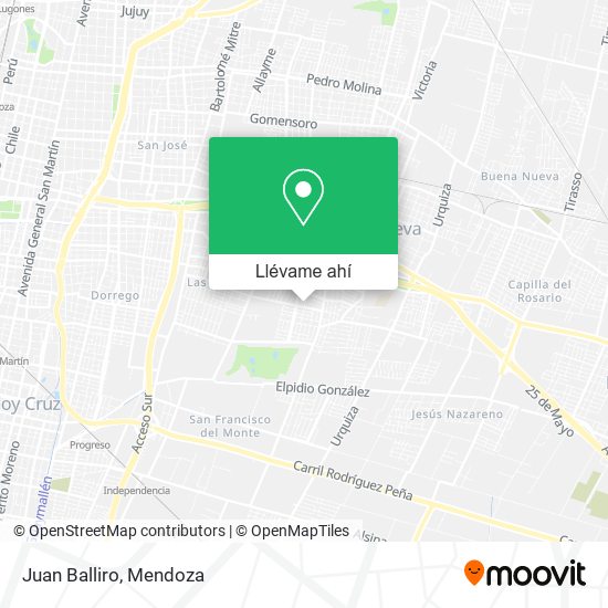 Mapa de Juan Balliro