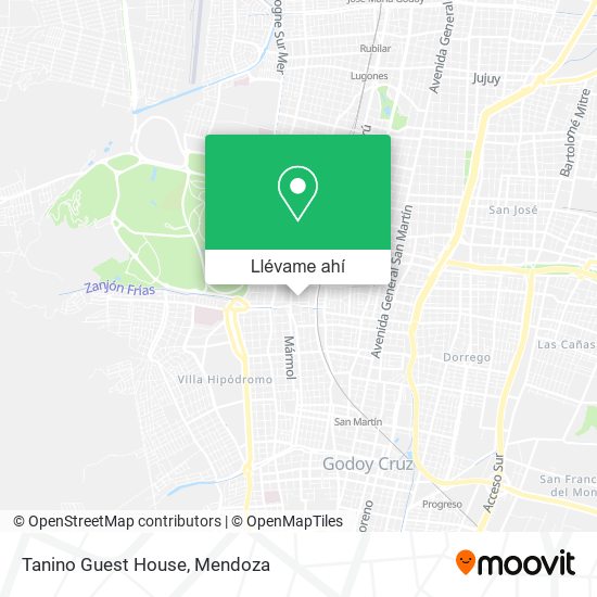 Mapa de Tanino Guest House