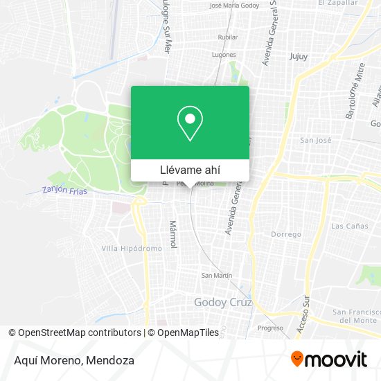 Mapa de Aquí Moreno
