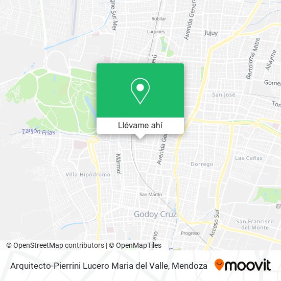 Mapa de Arquitecto-Pierrini Lucero Maria del Valle