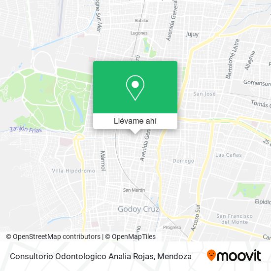 Mapa de Consultorio Odontologico Analia Rojas