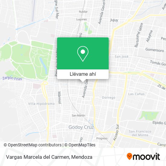 Mapa de Vargas Marcela del Carmen