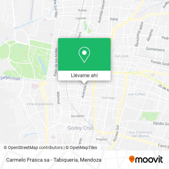 Mapa de Carmelo Frasca sa - Tabiqueria