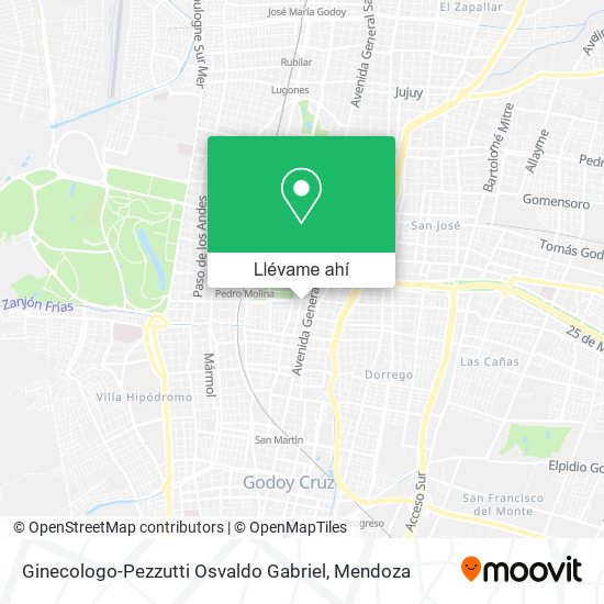 Mapa de Ginecologo-Pezzutti Osvaldo Gabriel