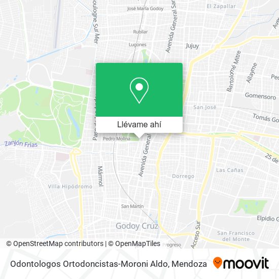 Mapa de Odontologos Ortodoncistas-Moroni Aldo