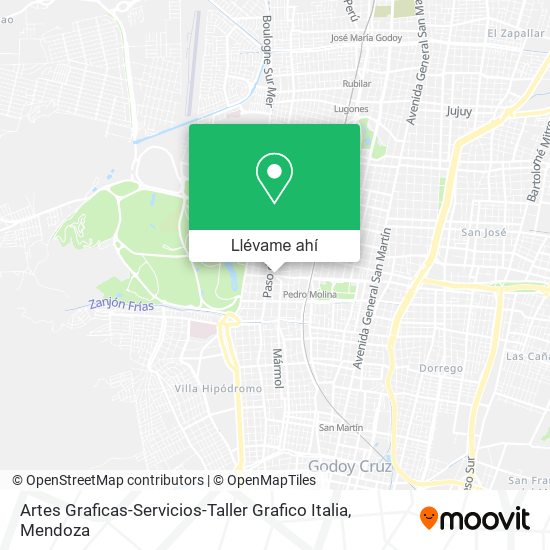 Mapa de Artes Graficas-Servicios-Taller Grafico Italia