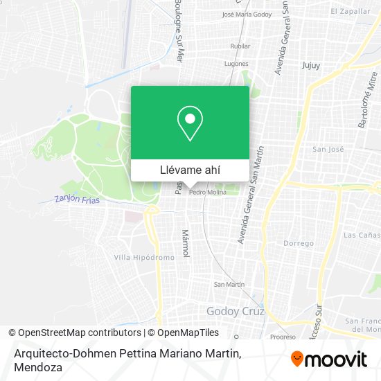 Mapa de Arquitecto-Dohmen Pettina Mariano Martin